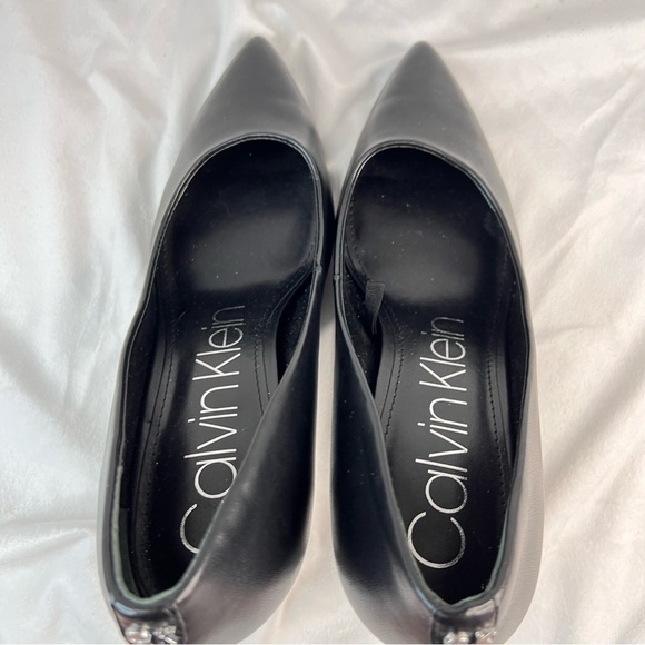 CALVIN KLEIN Genlee Black Heels Size 10 - Picture 6 of 8